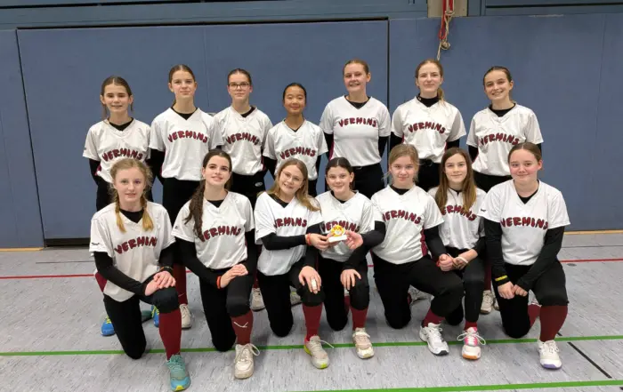 Das U16 Softball Team der Wesseling Vermins 2026