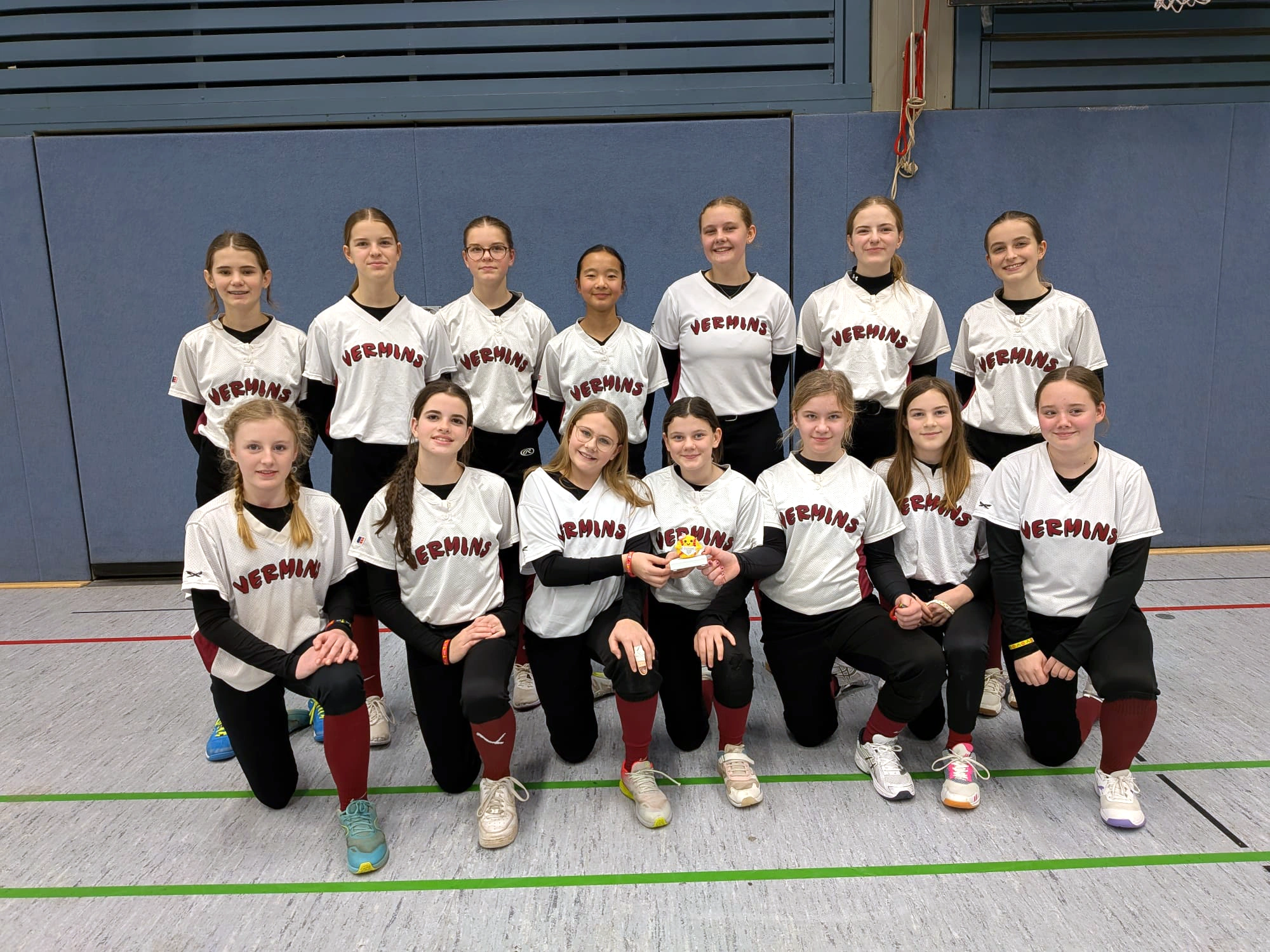 Das U16 Softball Team der Wesseling Vermins 2026