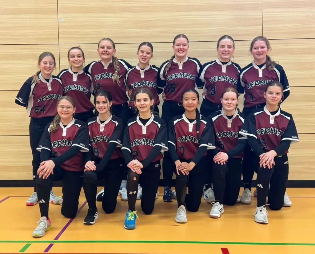 U16 Softball Trainingscamp Mannschaftfoto