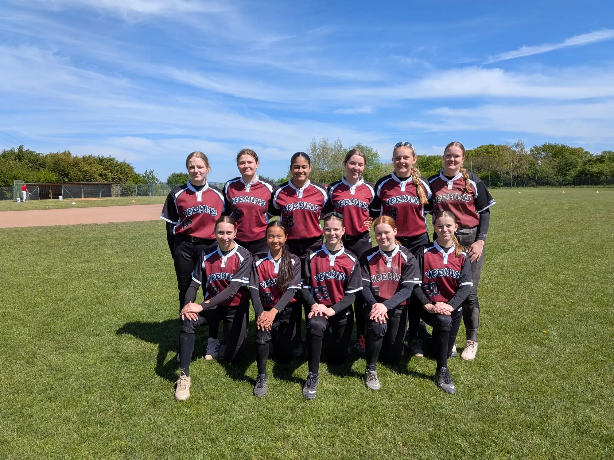 Teamfoto U19 Softballerinnnen